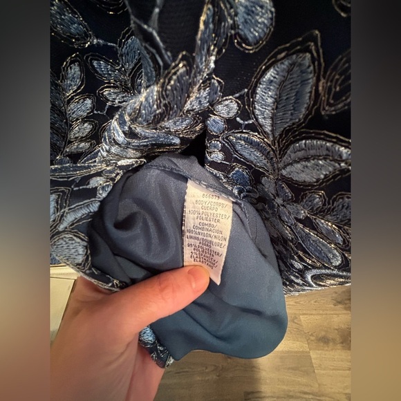 JS Collections Maxi Dress party cocktail elegant lace sheer mother of the bride - Picture 8 of 16